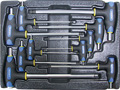 Набор Т-образных шестгранных ключей с пластиковой рукояткой 10пр. в ложементе в Нальчике